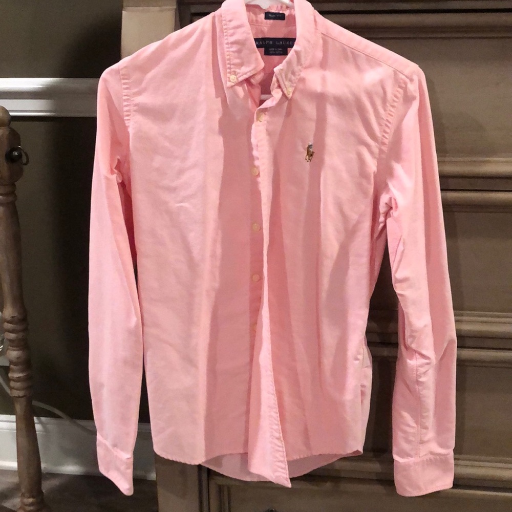 EUC Size 4 Ralph Lauren Button Down Shirt